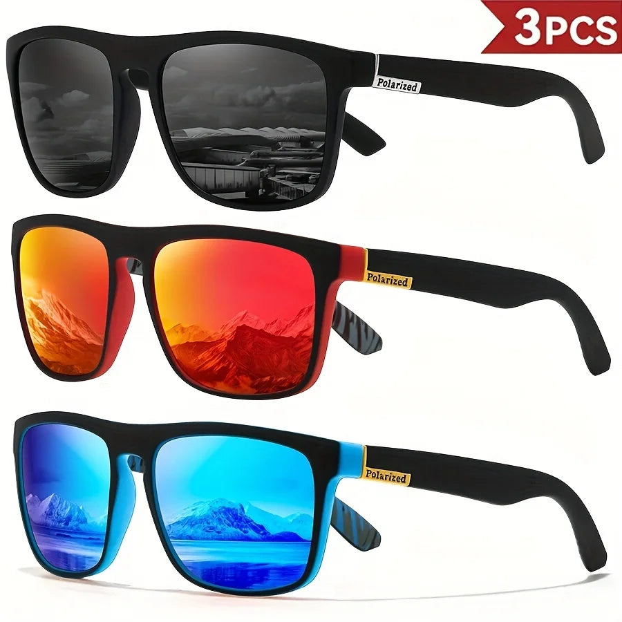 Óculos de Sol Desportivos Polarizados UV400 | Armação Leve em PC | Unissex