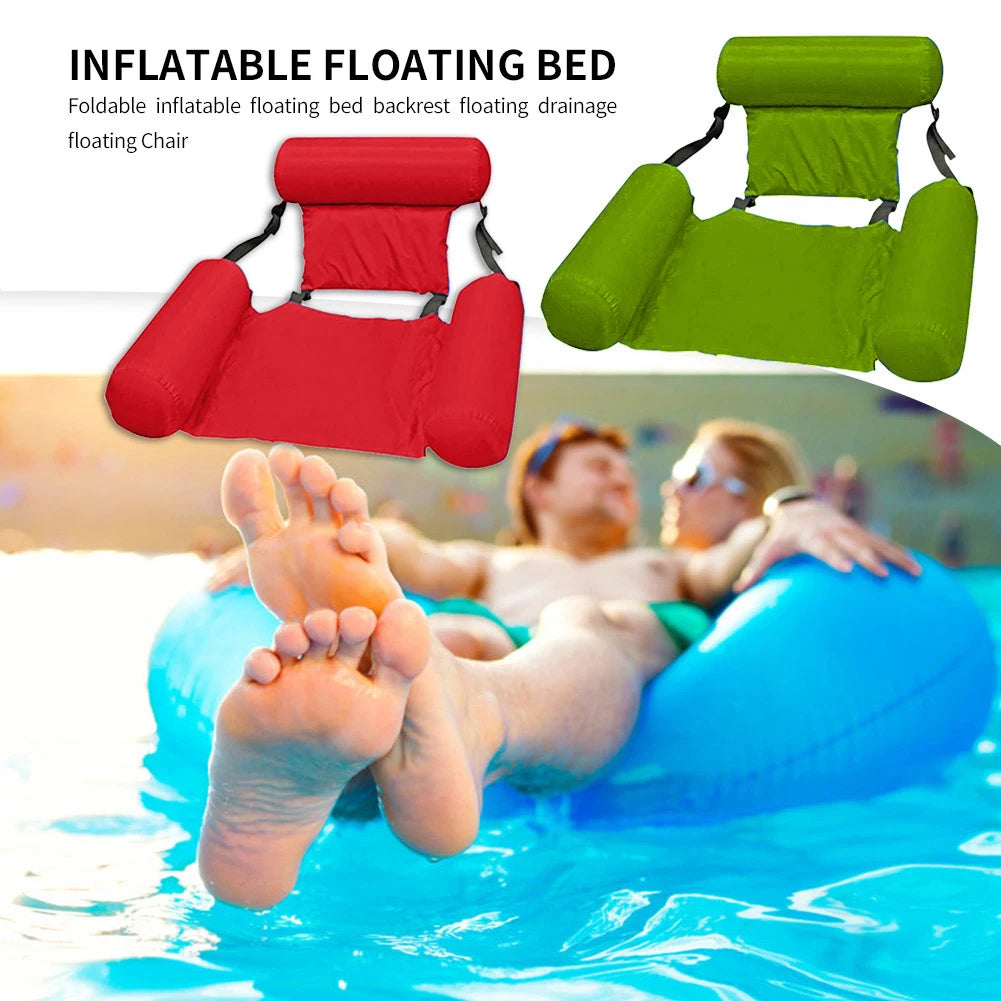Colchão Inflável Flutuante para Piscina | Espreguiçadeira Aquática para Adultos