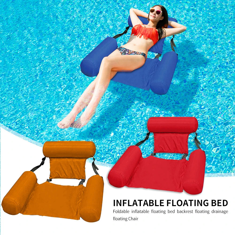 Colchão Inflável Flutuante para Piscina | Espreguiçadeira Aquática para Adultos