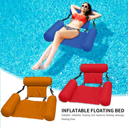 Colchão Inflável Flutuante para Piscina | Espreguiçadeira Aquática para Adultos