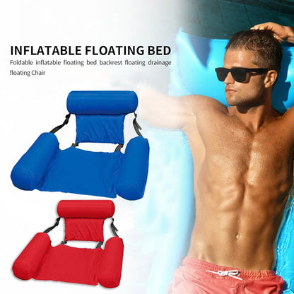 Colchão Inflável Flutuante para Piscina | Espreguiçadeira Aquática para Adultos