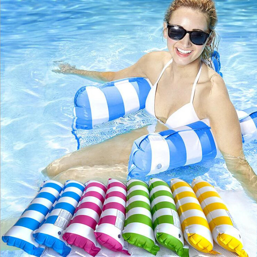Colchão Inflável Flutuante para Piscina | Espreguiçadeira Aquática para Adultos