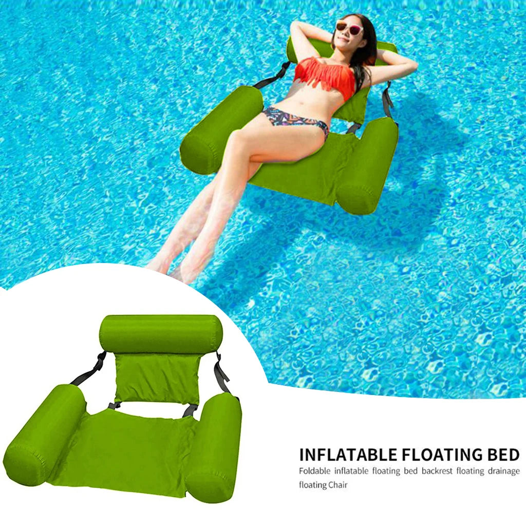 Colchão Inflável Flutuante para Piscina | Espreguiçadeira Aquática para Adultos