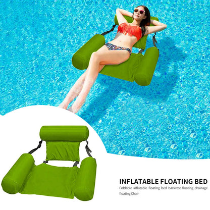 Colchão Inflável Flutuante para Piscina | Espreguiçadeira Aquática para Adultos