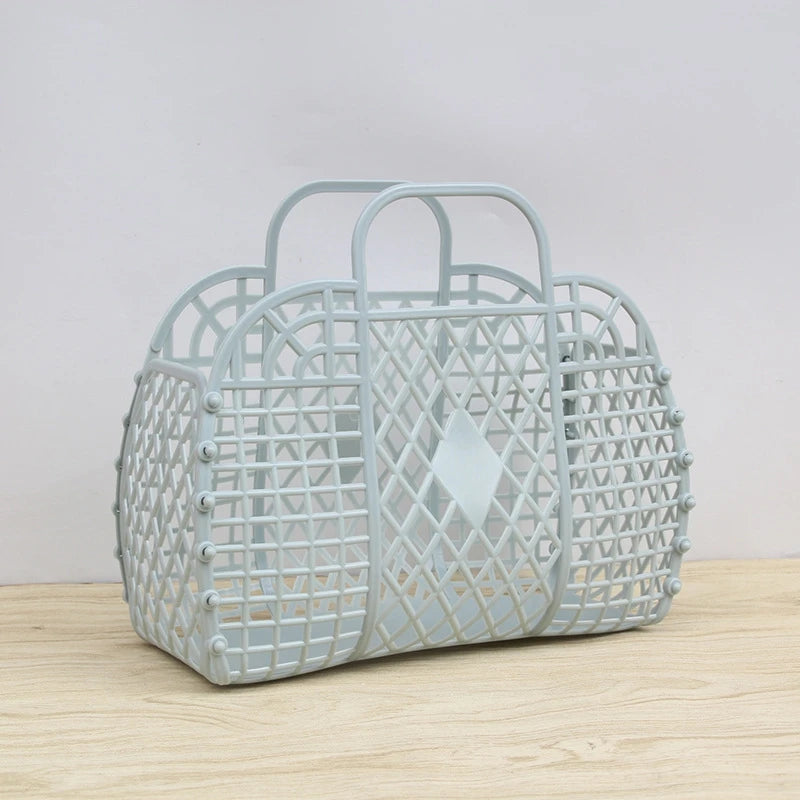 Saco Tote de Gelatina para Praia | Eco-Friendly Reutilizável | Verão