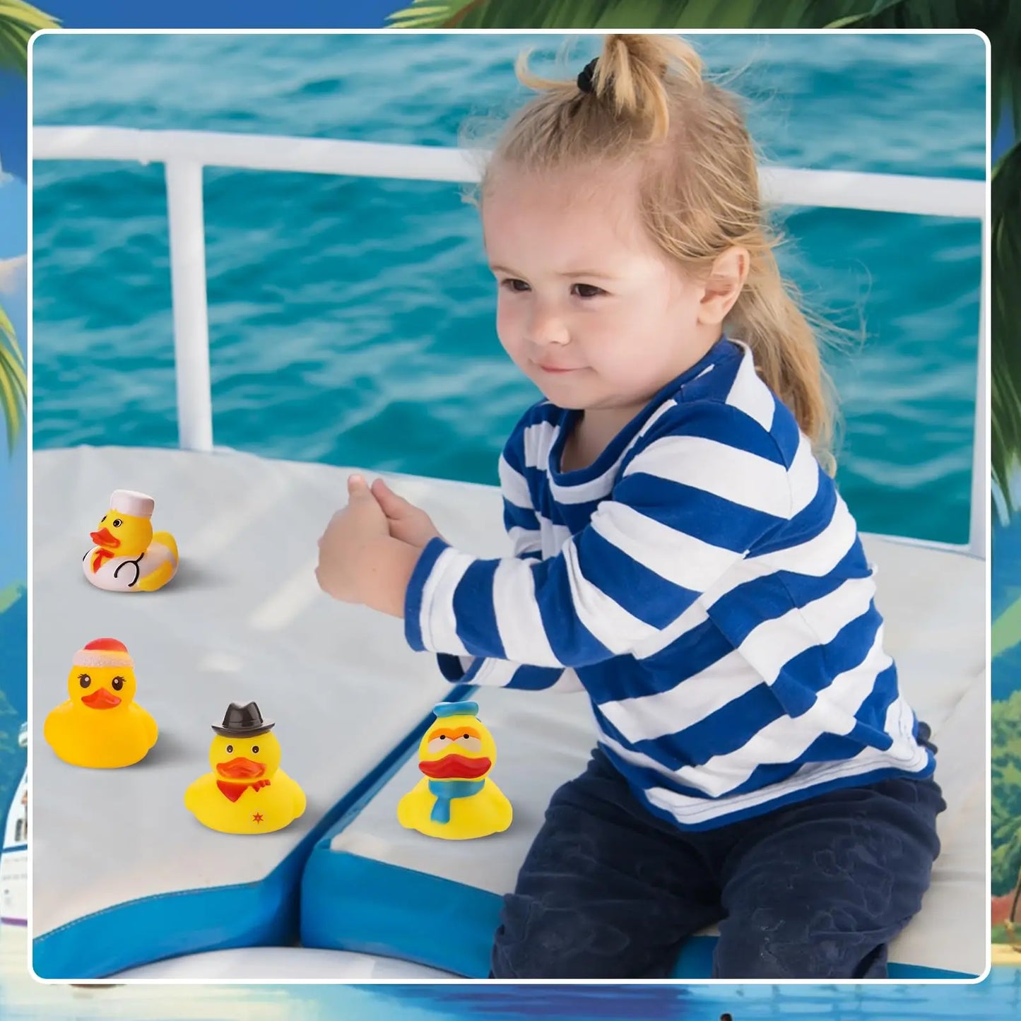 Patos de Borracha Coloridos para Bebés e Crianças | Brinquedos de Banho e Piscina