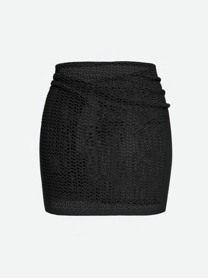 Saia Curta de Malha Feminina para Praia | Estilo Casual de Verão