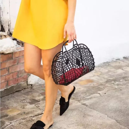 Saco Tote de Gelatina para Praia | Eco-Friendly Reutilizável | Verão