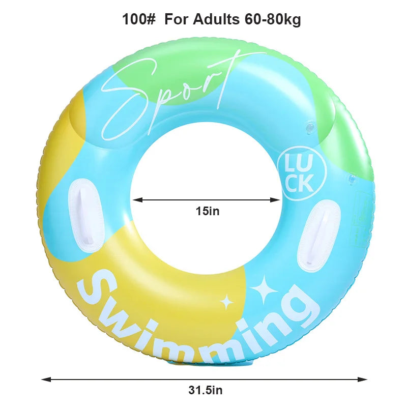 Anel de Natação Inflável para Piscina | Adultos e Adolescentes