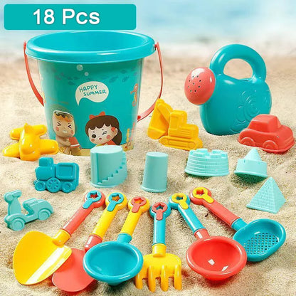 Conjunto de Brinquedos de Praia para Crianças | Balde, Pá e Ferramentas de Areia