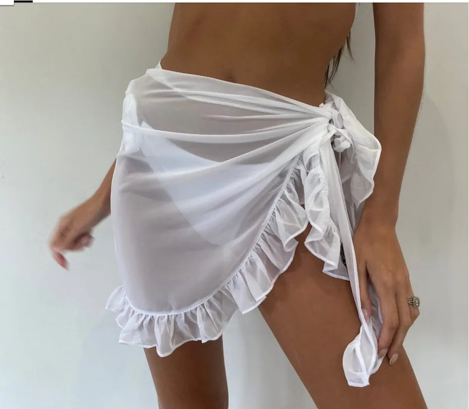 Saia Curta de Malha para Mulher | Estilo Praia | Verão