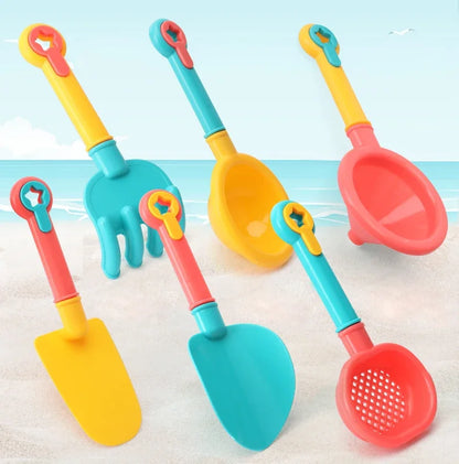 Conjunto de Brinquedos de Praia para Crianças | Balde, Pá e Ferramentas de Areia