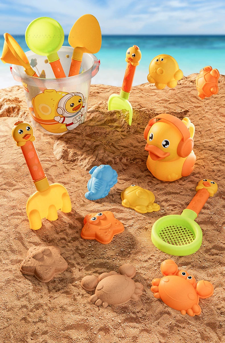Conjunto de Brinquedos de Praia para Crianças | Balde, Pá e Ferramentas de Areia