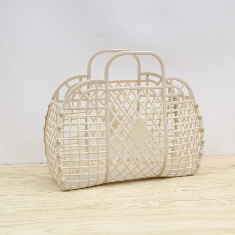 Saco Tote de Gelatina para Praia | Eco-Friendly Reutilizável | Verão
