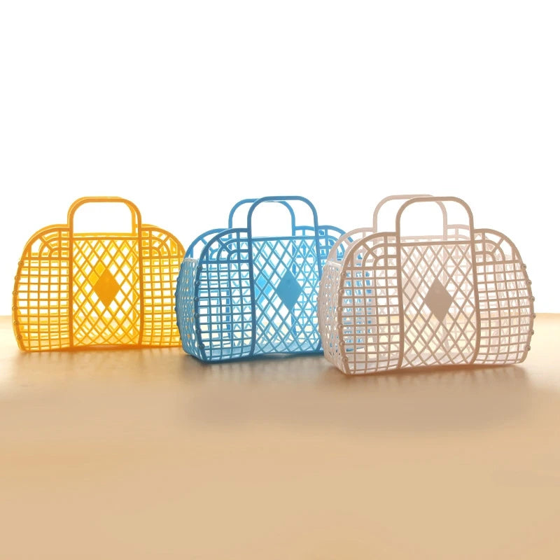 Saco Tote de Gelatina para Praia | Eco-Friendly Reutilizável | Verão