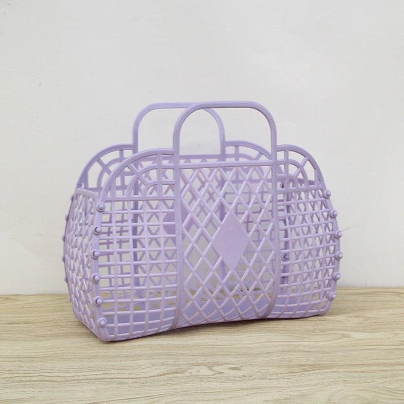 Saco Tote de Gelatina para Praia | Eco-Friendly Reutilizável | Verão