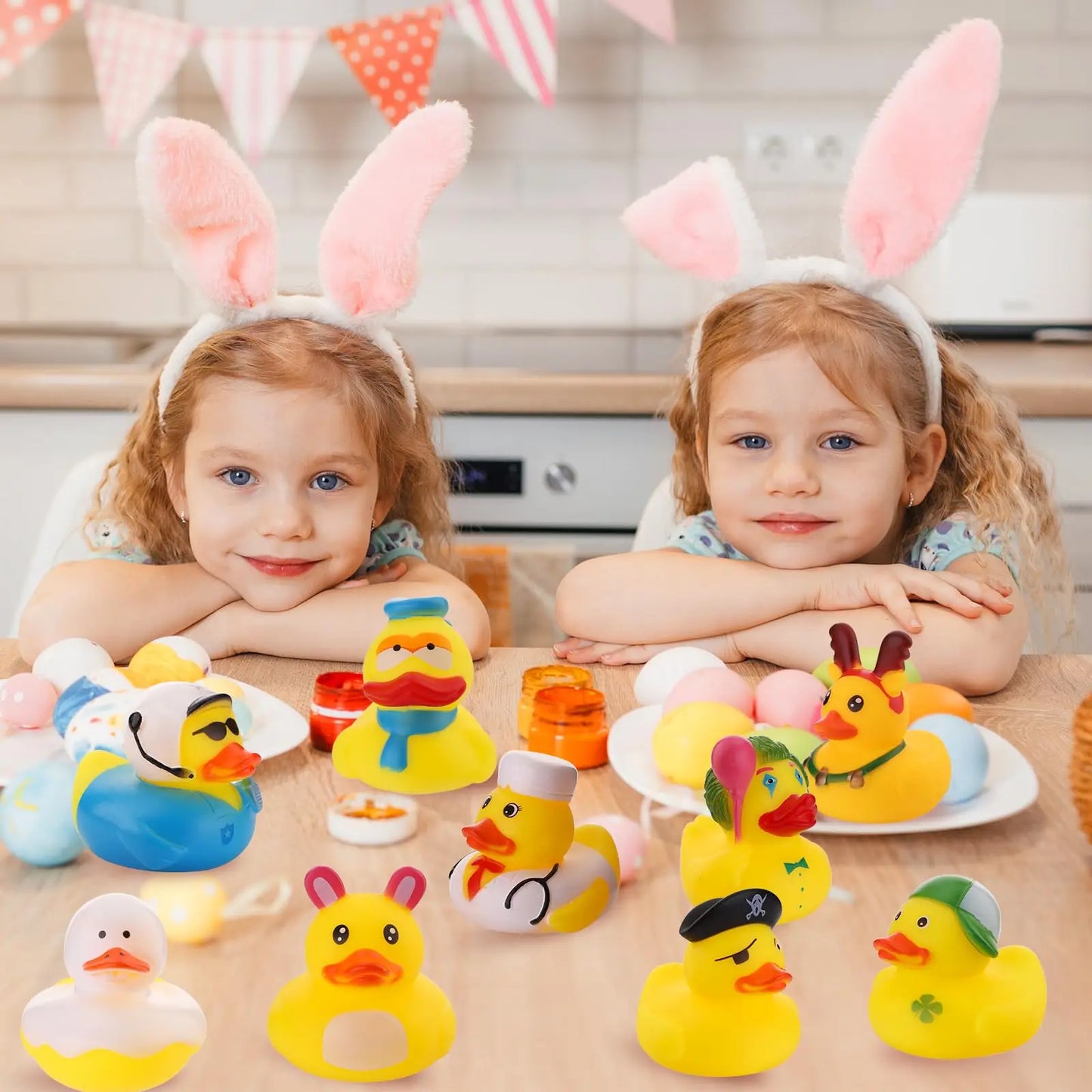 Patos de Borracha Coloridos para Bebés e Crianças | Brinquedos de Banho e Piscina