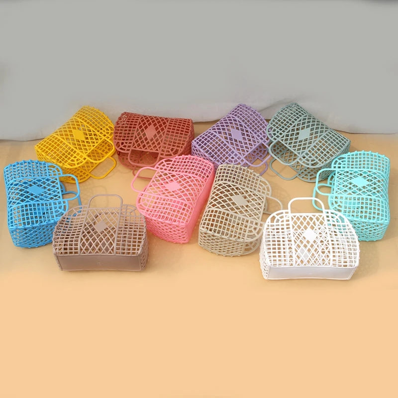 Saco Tote de Gelatina para Praia | Eco-Friendly Reutilizável | Verão