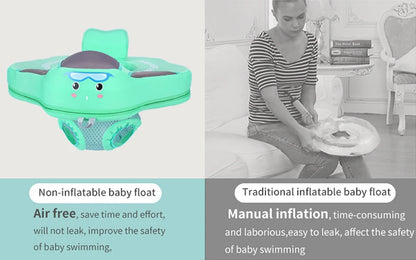 Mambobaby-bebê flutuador com assento, grande anel de natação para bebê, acessórios de piscina, brinquedos de jogos de piscina, 6-18-24 meses