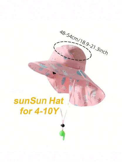 Chapéu de Sol Infantil com Proteção UV | Meninos e Meninas | Verão