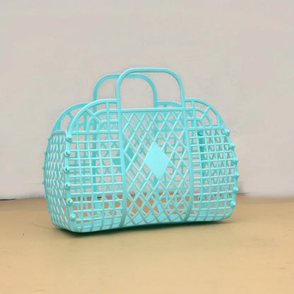 Saco Tote de Gelatina para Praia | Eco-Friendly Reutilizável | Verão
