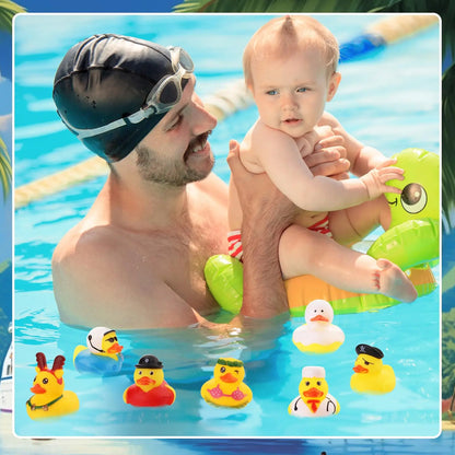Patos de Borracha Coloridos para Bebés e Crianças | Brinquedos de Banho e Piscina