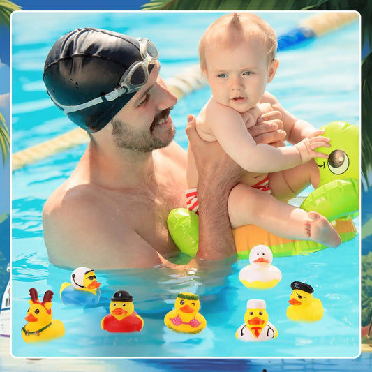 Patos de Borracha Coloridos para Bebés e Crianças | Brinquedos de Banho e Piscina