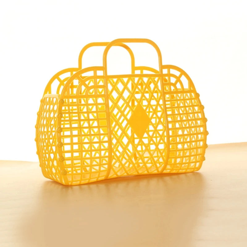 Saco Tote de Gelatina para Praia | Eco-Friendly Reutilizável | Verão