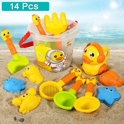 Conjunto de Brinquedos de Praia para Crianças | Balde, Pá e Ferramentas de Areia