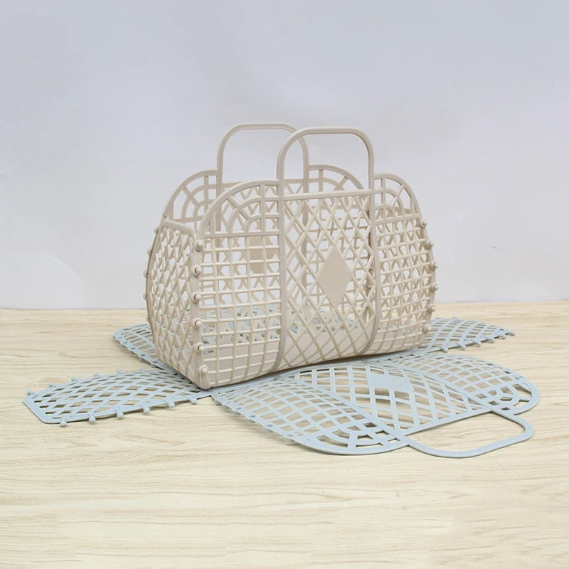 Saco Tote de Gelatina para Praia | Eco-Friendly Reutilizável | Verão