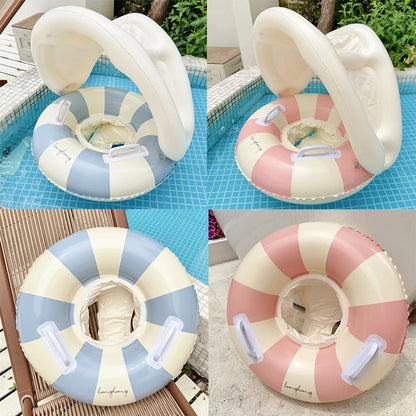 Boia Inflável para Bebé e Criança | Anel de Natação para Piscina | 1 a 5 Anos