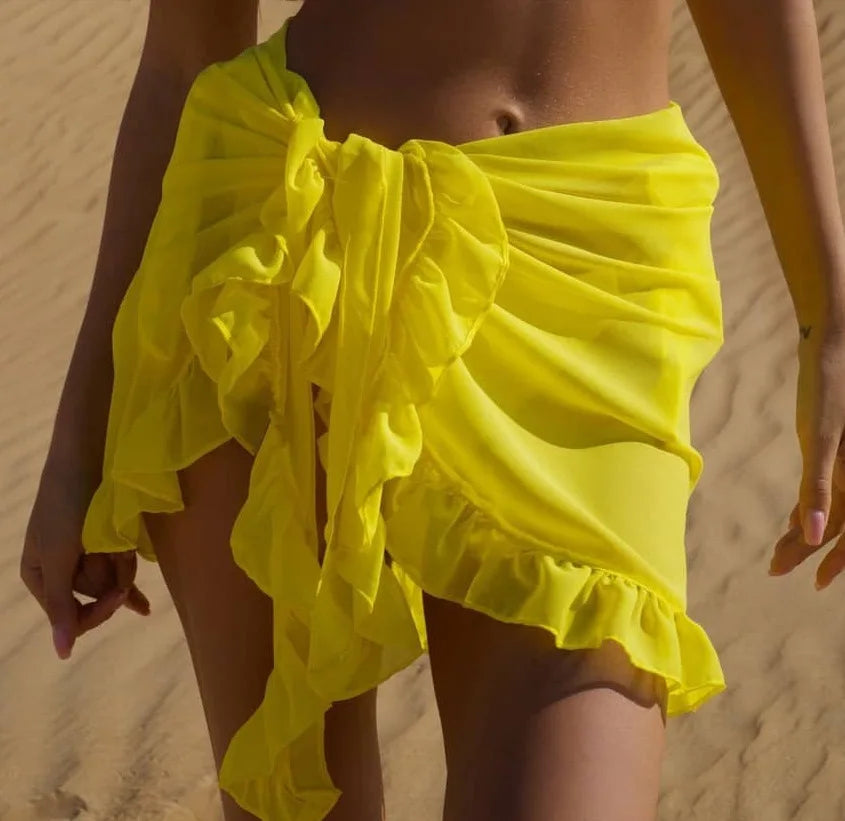 Saia Curta de Malha para Mulher | Estilo Praia | Verão