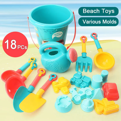 Conjunto de Brinquedos de Praia para Crianças | Balde, Pá e Ferramentas de Areia