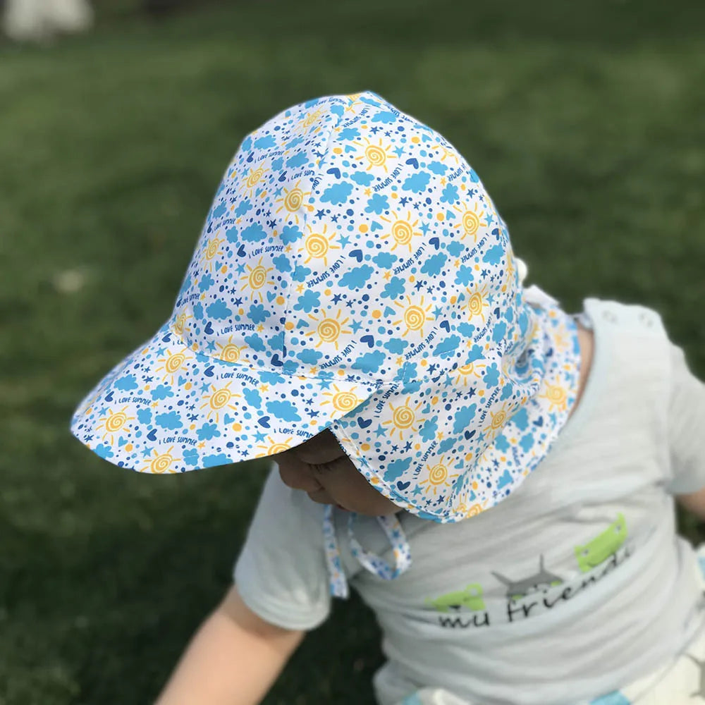 Chapéu de Sol para Bebé Ajustável SPF 50+ | Proteção UV | Verão