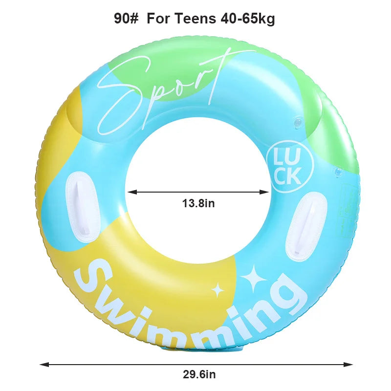 Anel de Natação Inflável para Piscina | Adultos e Adolescentes