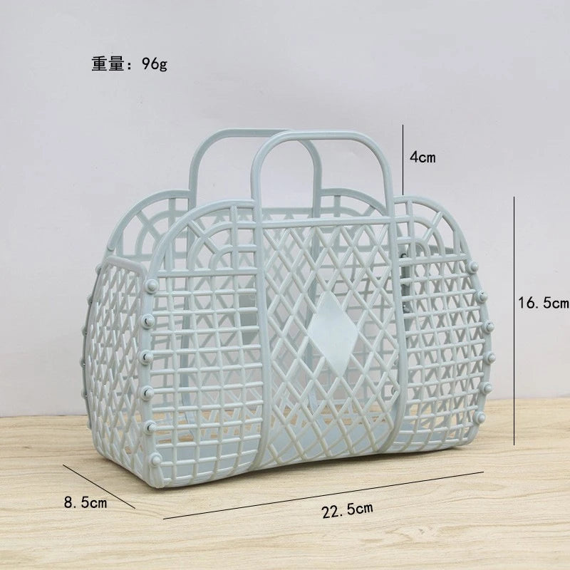 Saco Tote de Gelatina para Praia | Eco-Friendly Reutilizável | Verão