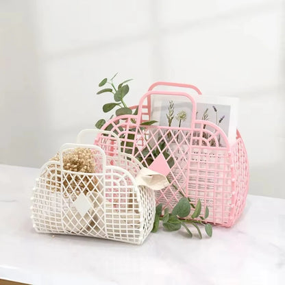 Saco Tote de Gelatina para Praia | Eco-Friendly Reutilizável | Verão