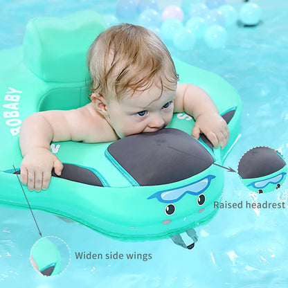 Mambobaby-bebê flutuador com assento, grande anel de natação para bebê, acessórios de piscina, brinquedos de jogos de piscina, 6-18-24 meses