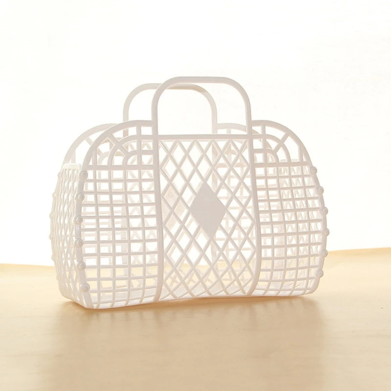 Saco Tote de Gelatina para Praia | Eco-Friendly Reutilizável | Verão